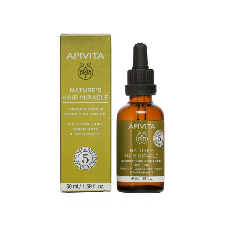 Apivita Nature's Hair Miracle Strengthening & Energizing Oil - The Power Chic
