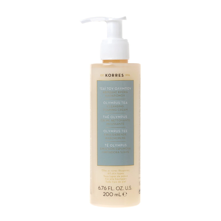 Korres Olympus Tea Cleansing Foaming Cream 200ml - The Power Chic