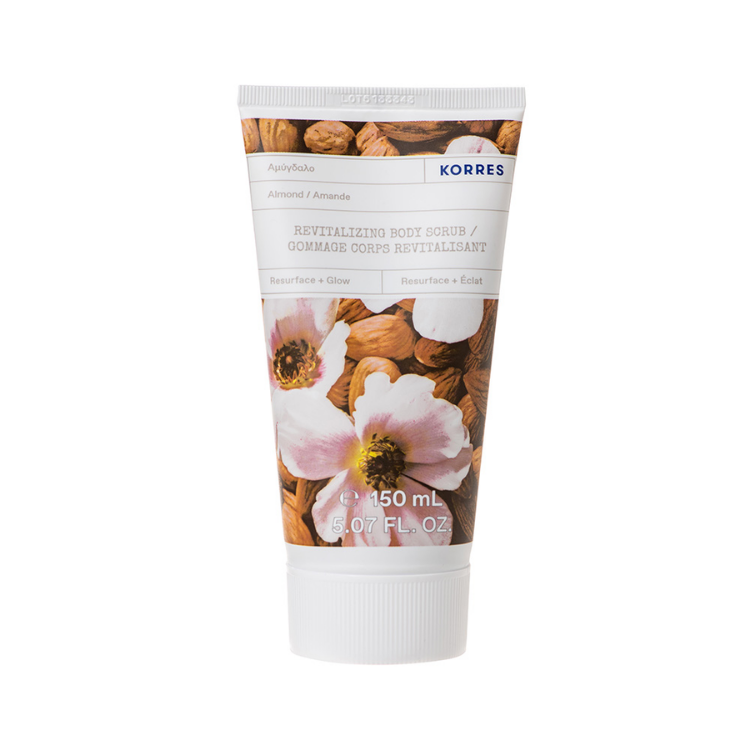 Korres Revitalizing Body Scrub Resurface & Glow Almond - The Power Chic