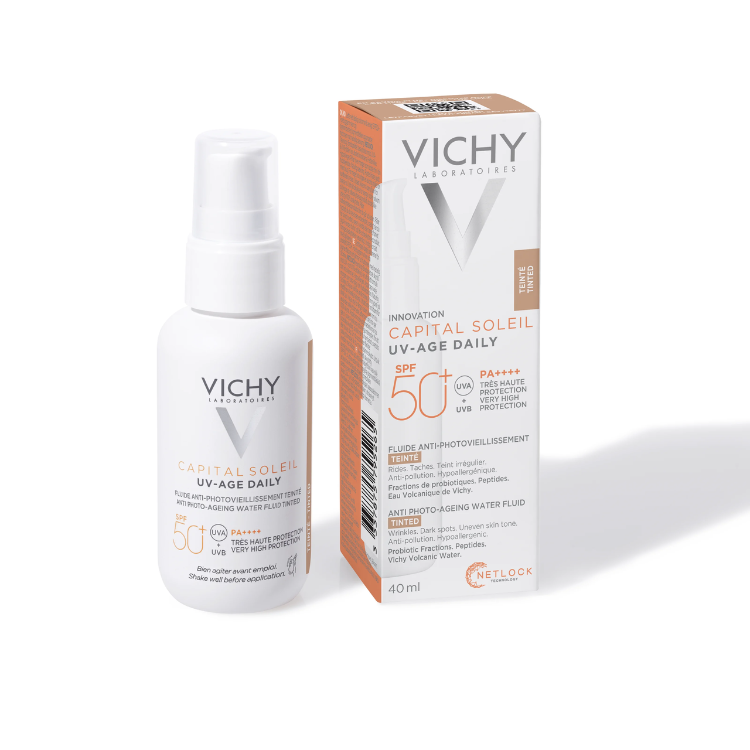 Vichy Capital Soleil UV-Age Daily SPF50+ Tinted 40ml - The Power Chic