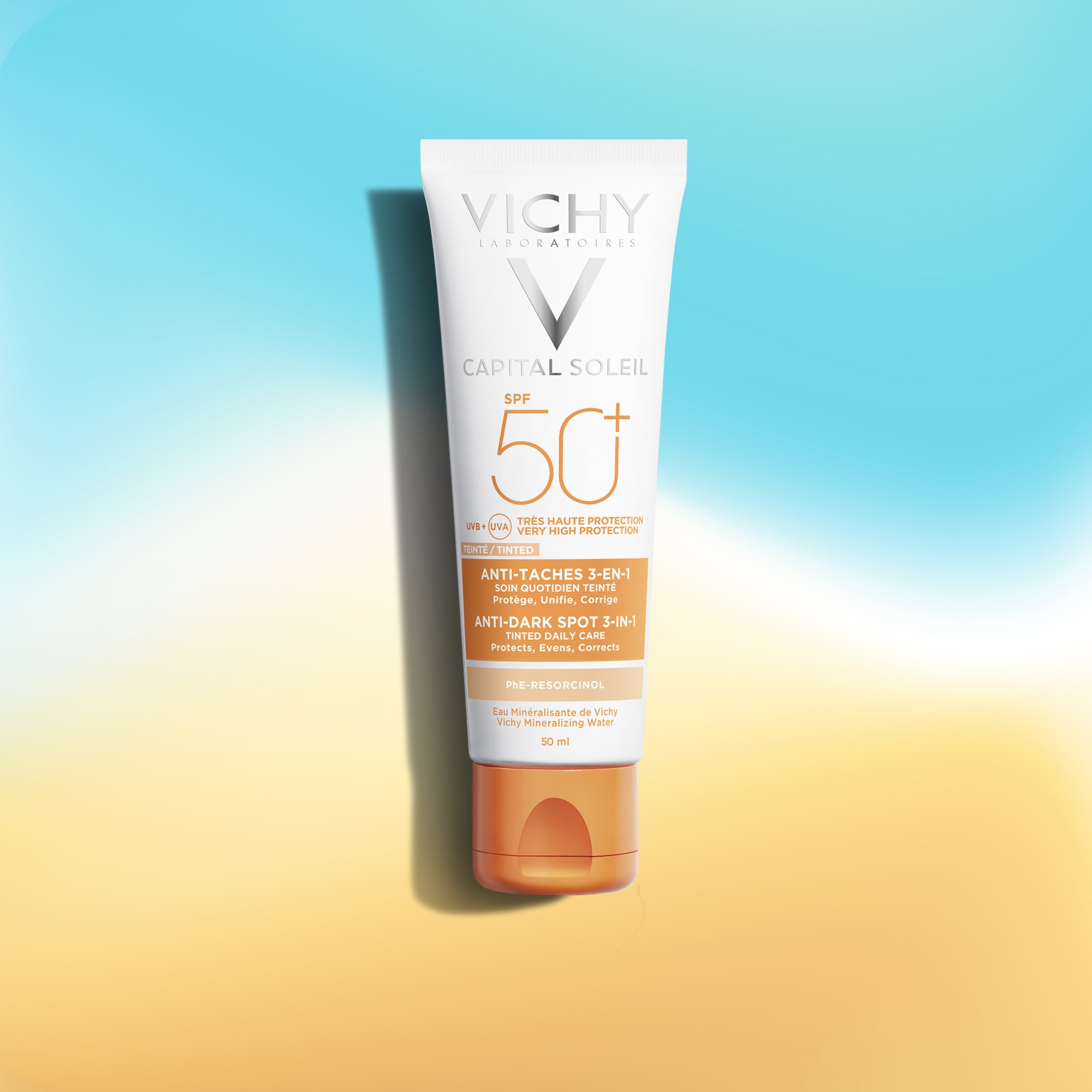 Vichy Capital Soleil SPF 50- Anti Dark Spot 3-in-1 Tinted 50ml