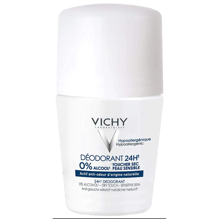 Vichy 24h dry touch deodorant without aluminum salts - Ball roll-on - The Power Chic