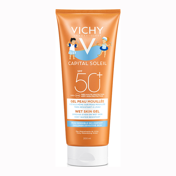 Vichy Capital Soleil Wet Skin Gel Kids SPF50+ - The Power Chic