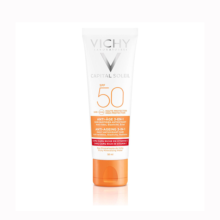 Vichy Capital Soleil Anti-Ageing 3 In 1 SPF50 - The Power Chic