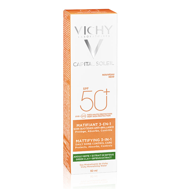 Vichy Face Anti-Shine Matte 3-in-1 SPF 50 - The Power Chic