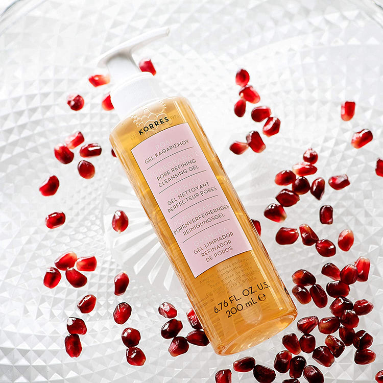 Korres Pomegranate Pore Refining Cleansing Gel - The Power Chic