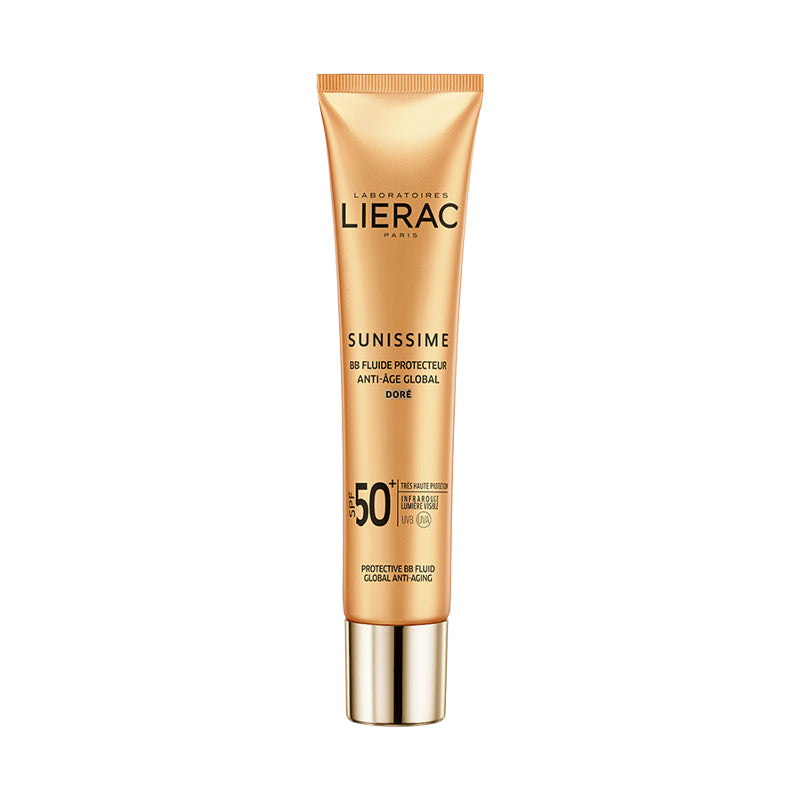 Lierac Sunissime BB Fluide Protecteur Anti-Age Global SPF50+ Dore Face Sunscreen - The Power Chic