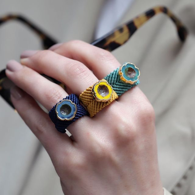 Macrame Ring * More Colors Available Mustard | The Power Chic
