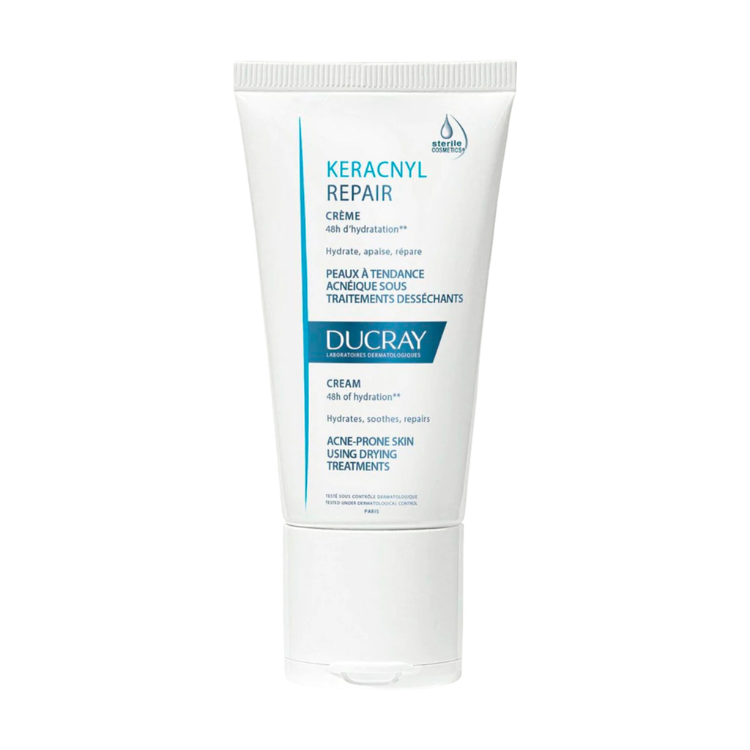 Ducray Keracnyl Repair Creme Soothing Cream for Acne Prone Skin - The Power Chic