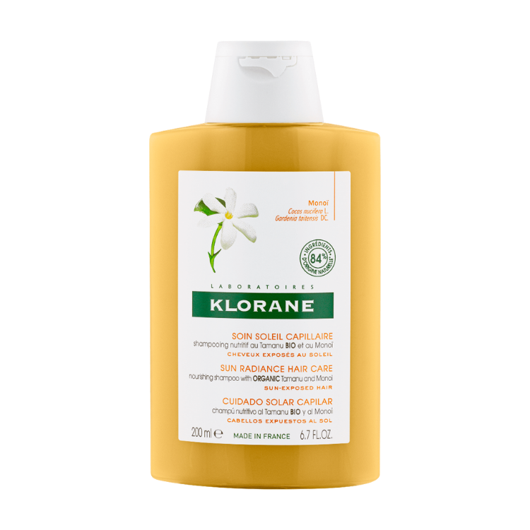 Klorane Polysianes Sun Radiance Hair Care Shampoo with Organic Tamanu and Monoi - The Power Chic